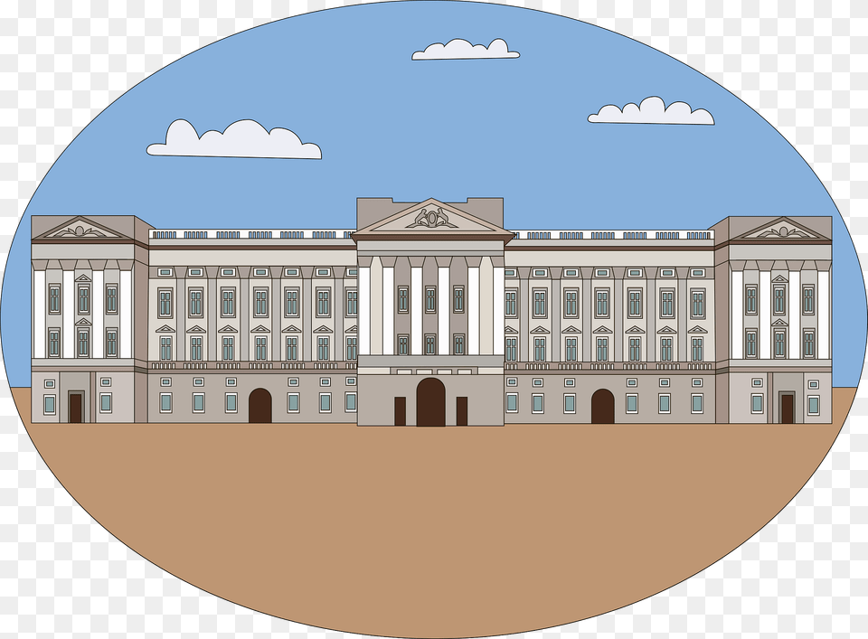 Buckingham Palace Clipart, Architecture, Building, House, Housing Free Png Download
