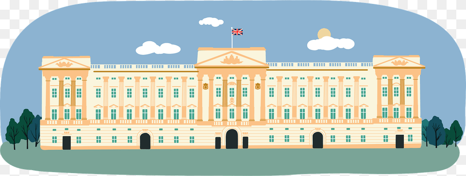 Buckingham Palace Clipart, Architecture, Building, House, Housing Png Image
