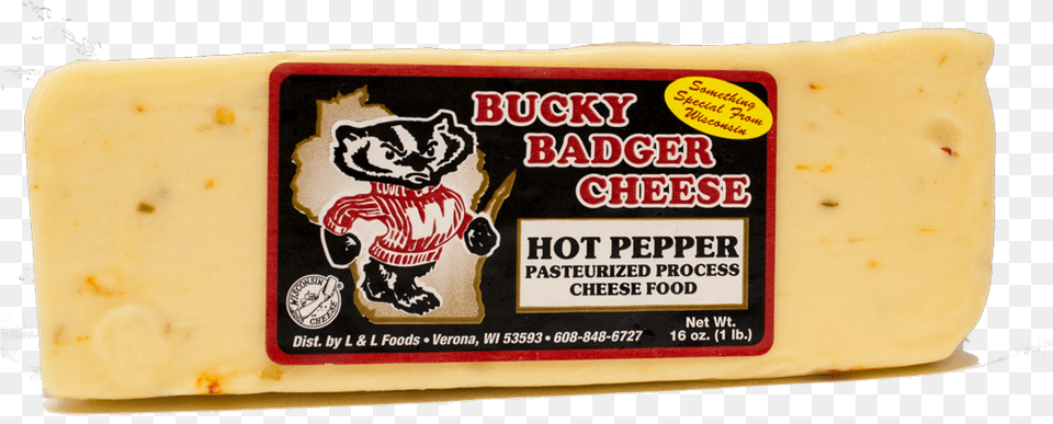 Bucky Badger Hot Pepper Process Cheese Cheddar Jack, Food Free Png
