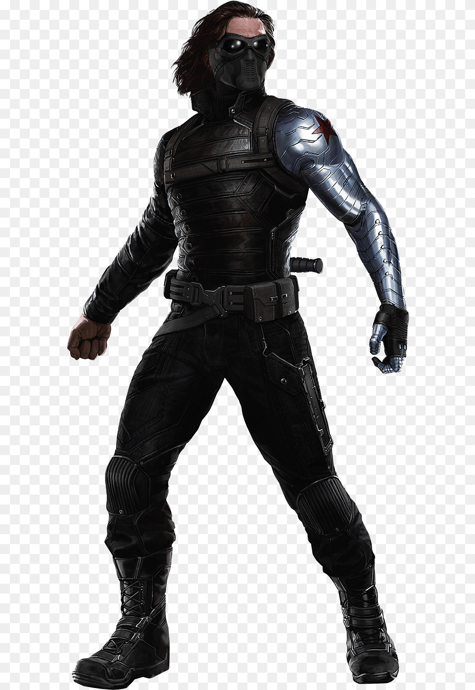 Bucky Winter Soldier Poster, Adult, Male, Man, Person Png