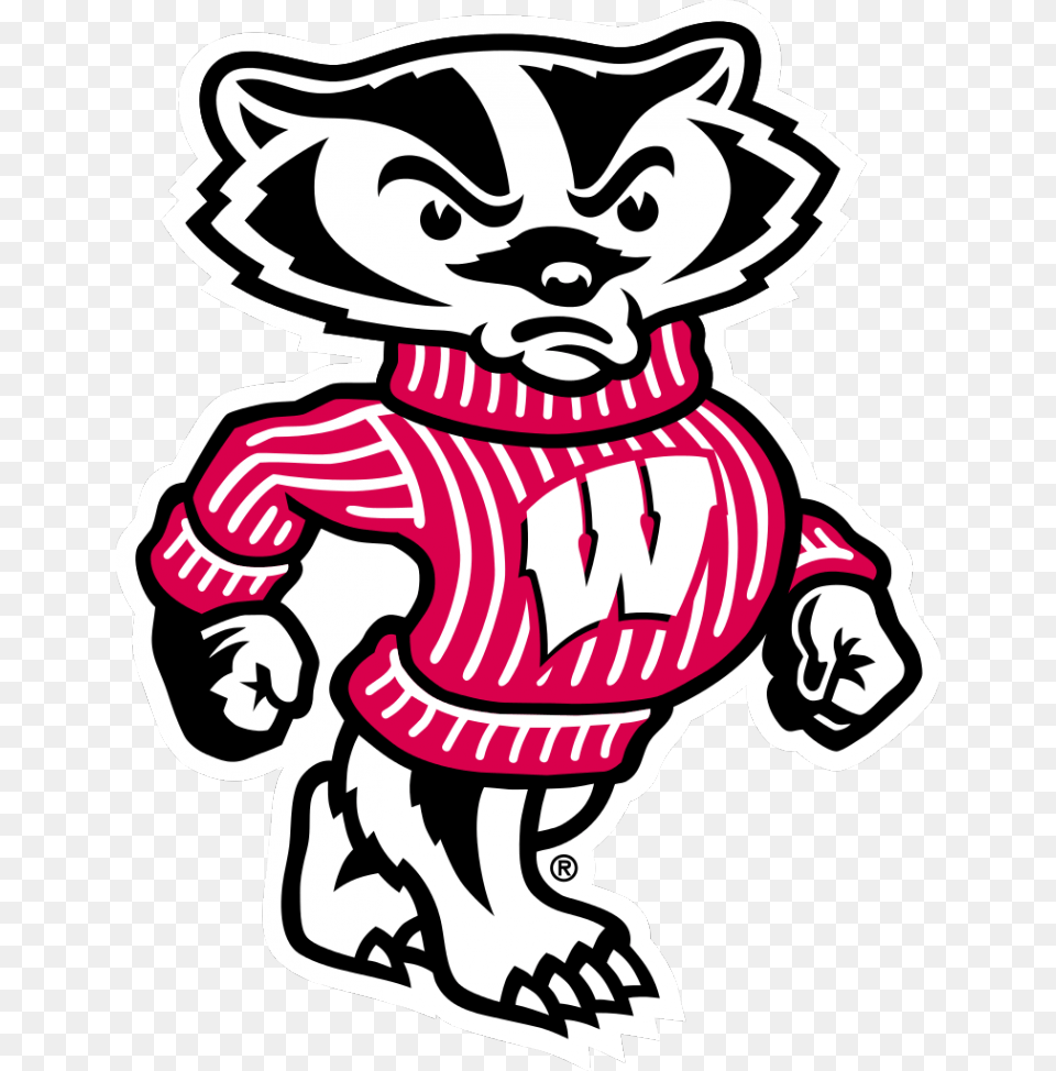 Buckybadger Swag Wisconsin Badgers Jpg, Sticker, Stencil, Baby, Person Free Png