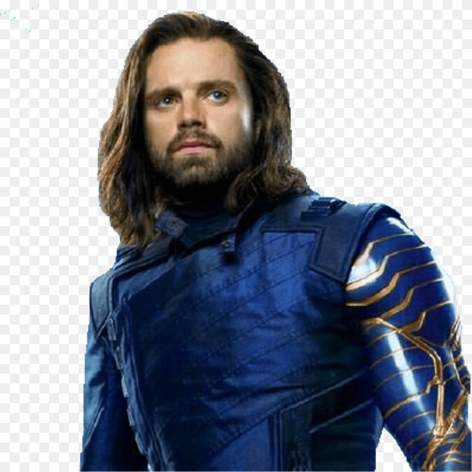 Buckybarnes Whitewolf Wintersoilder Sebastianstan Bucky Barnes, Clothing, Coat, Jacket, Adult Png Image