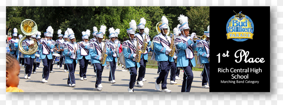 Bud Billiken Parade, Person, People, Marching, Group Performance Free Png Download