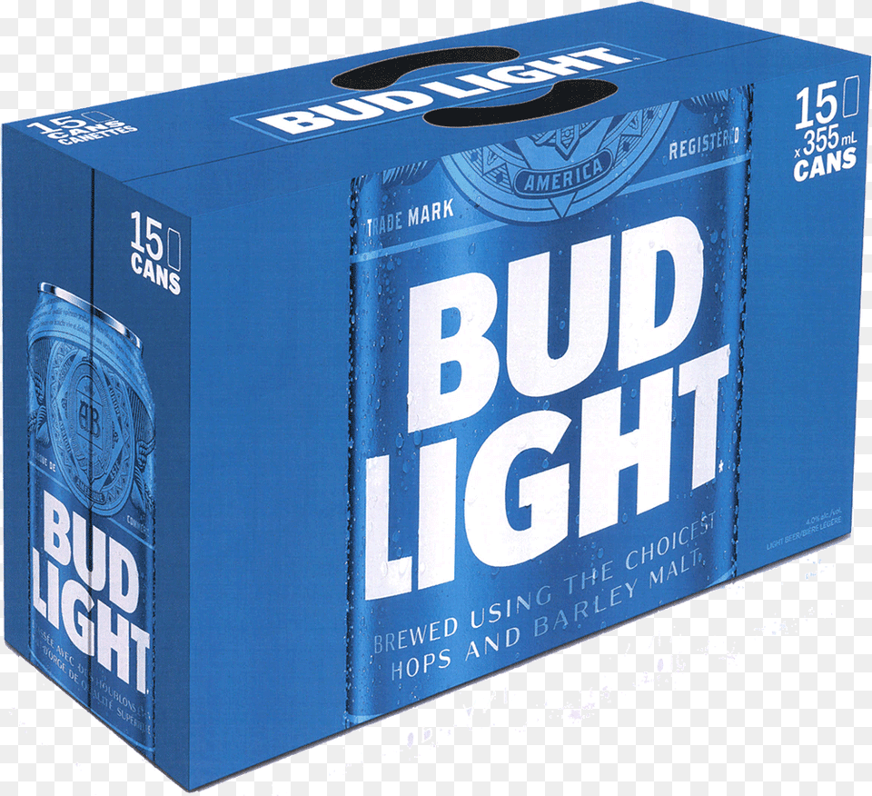 Bud Light Bud Light 15 Pack, Box, Cardboard, Carton Free Png Download