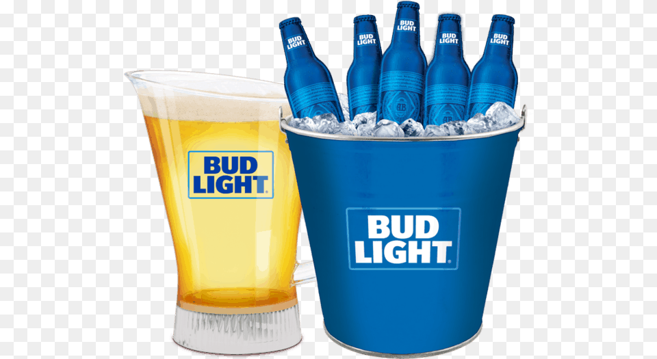 Bud Light Bud Light Aluminum Bottles, Alcohol, Beer, Beverage, Glass Free Transparent Png
