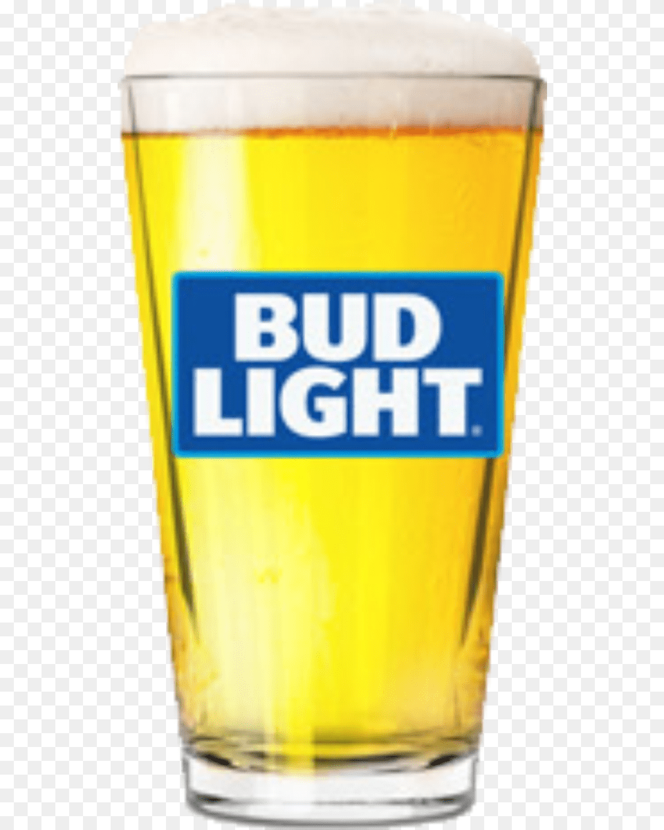 Bud Light Draft Beer, Alcohol, Beer Glass, Beverage, Glass Png Image