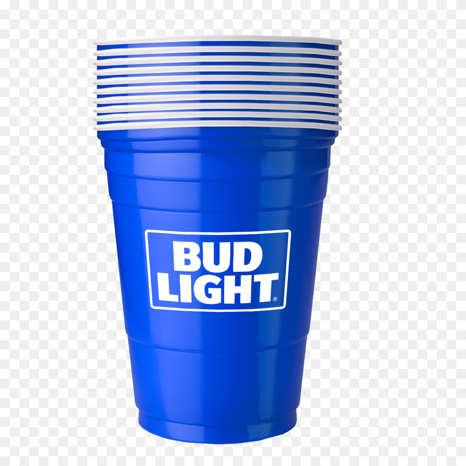 Bud Light House Party Kit, Cup, Bottle, Shaker, Steel Free Png