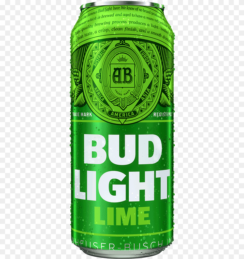 Bud Light Lime 473 Ml Alcoholic Beverage, Alcohol, Beer, Lager, Can Png Image