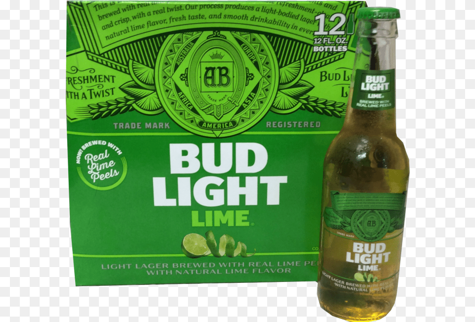 Bud Light Lime Ln Bud Light Lime Beer 12 Pack 12 Fl Oz Bottles, Alcohol, Beer Bottle, Beverage, Bottle Png