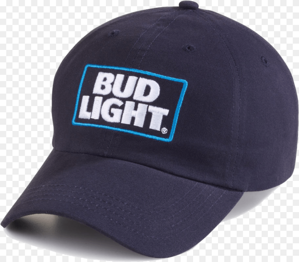Bud Light Navy Cap Baseball Cap, Baseball Cap, Clothing, Hat Free Transparent Png