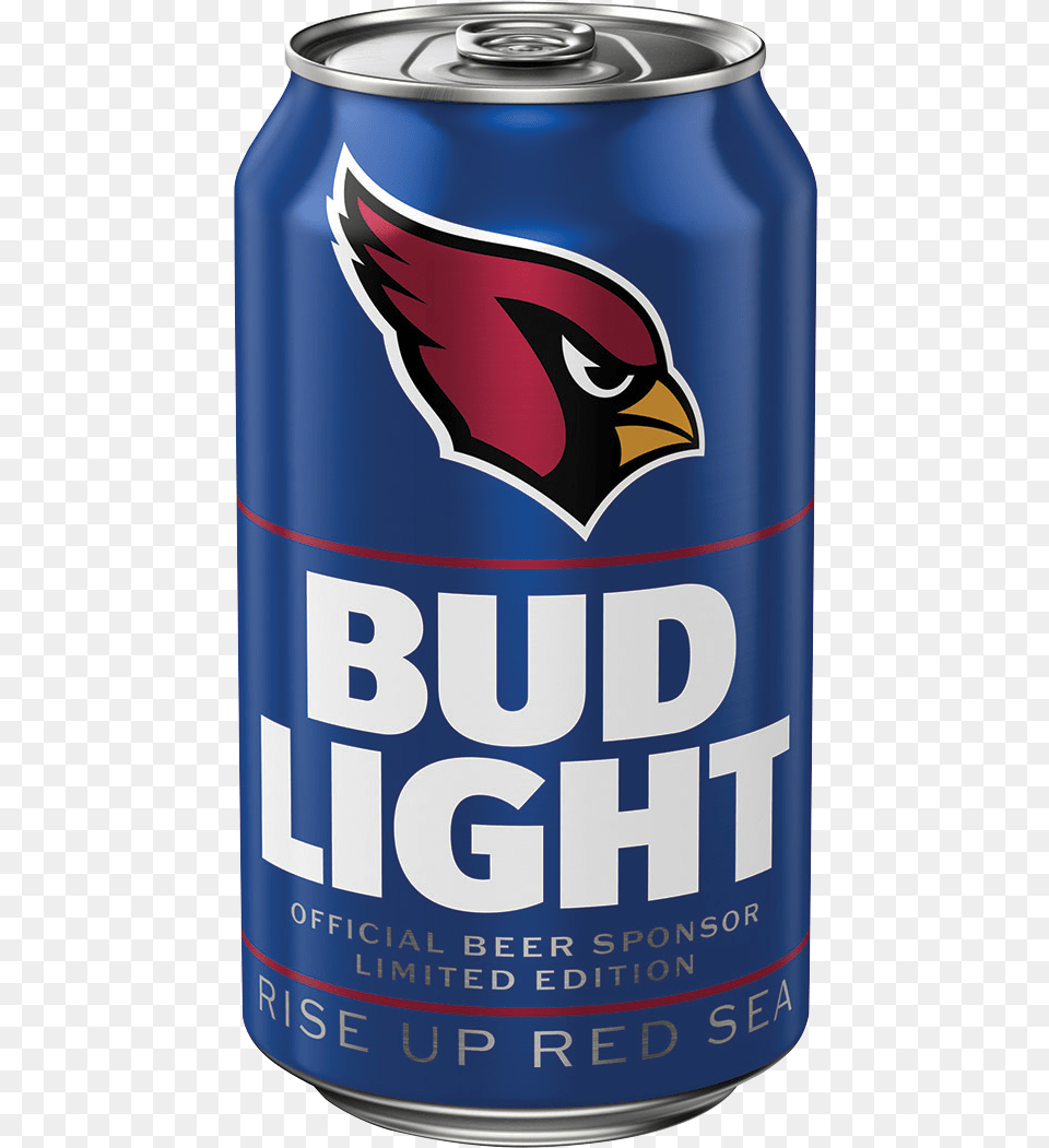 Bud Light Nfl Team Cans For 2019 Season Arizona Cardinals, Alcohol, Beer, Beverage, Can Free Png Download