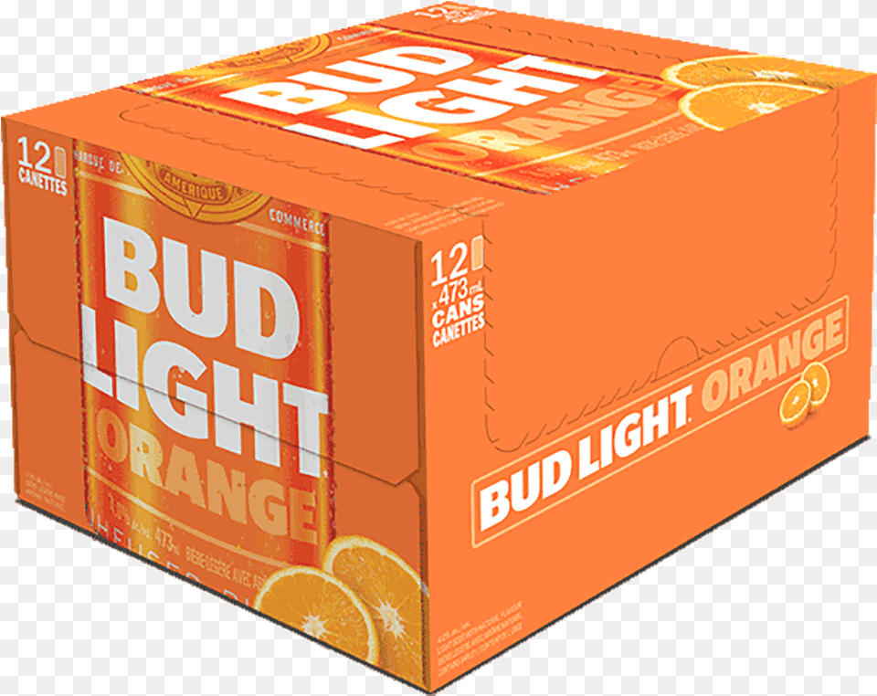 Bud Light Orange 12 X 355 Ml Bud Light Orange 12 Pack 355 Ml, Box, Cardboard, Carton, Produce Free Png Download