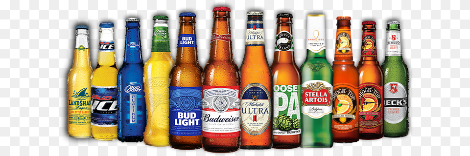 Bud Light Platinum Vs Michelob Ultra Popular Beer Brands, Alcohol, Beer Bottle, Beverage, Bottle Free Png Download