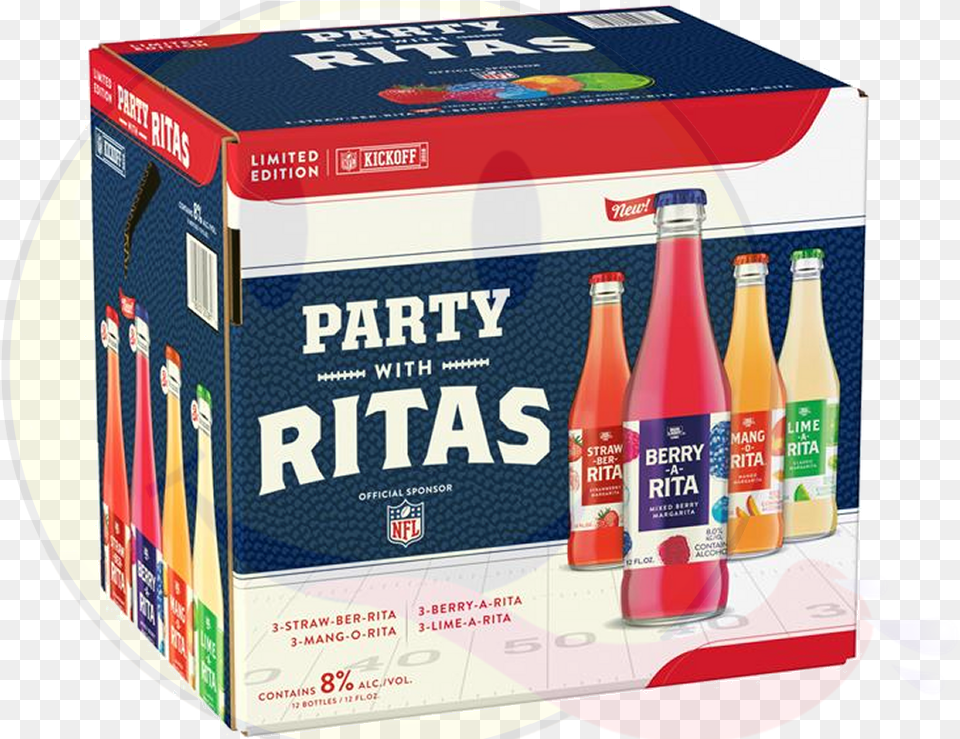 Bud Light Rita Party Pack, Bottle, Beverage, Alcohol, Sake Free Transparent Png