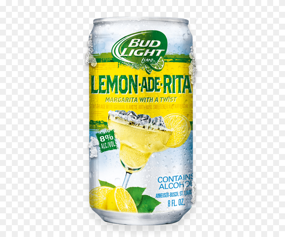 Bud Light Ritas, Beverage, Lemonade, Can, Tin Free Png Download