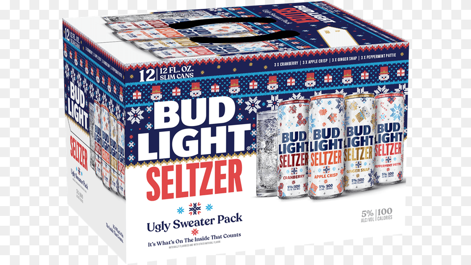 Bud Light Seltzer U0026 Refreshing Hard Product Label, Can, Tin, Box Free Png