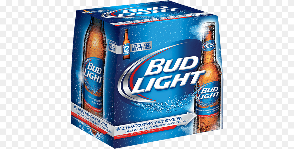 Bud Light U201cup For Whateveru201d Bottles Cs Products Bud Light 12pk, Alcohol, Beer, Beer Bottle, Beverage Free Transparent Png