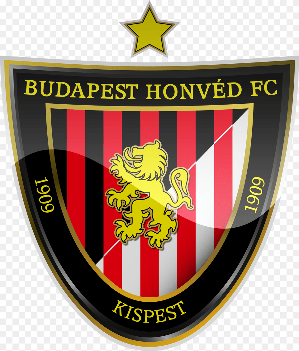 Budapest Honved Hd Fc Logo Budapest Honved Logo, Emblem, Symbol, Armor, Badge Free Transparent Png