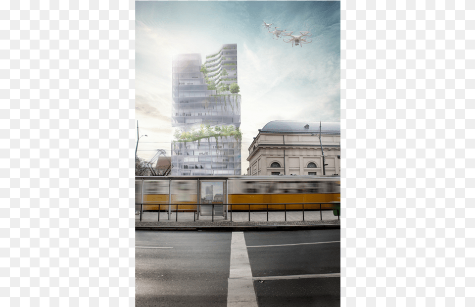 Budapest Skyscraper Design By Reload Architects Hungary Budapest, Architecture, Building, City, Metropolis Free Png Download