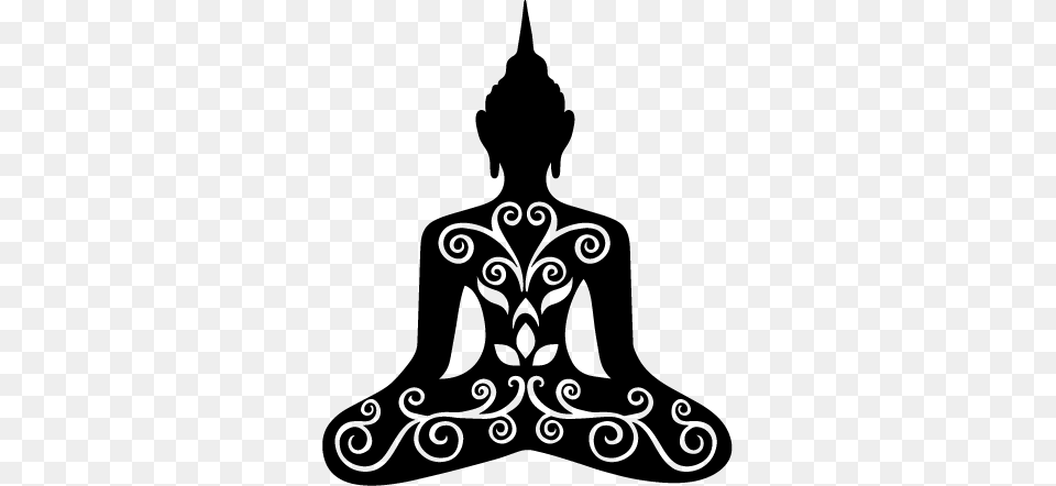Buddha, Silhouette, Stencil, Adult, Female Free Png Download