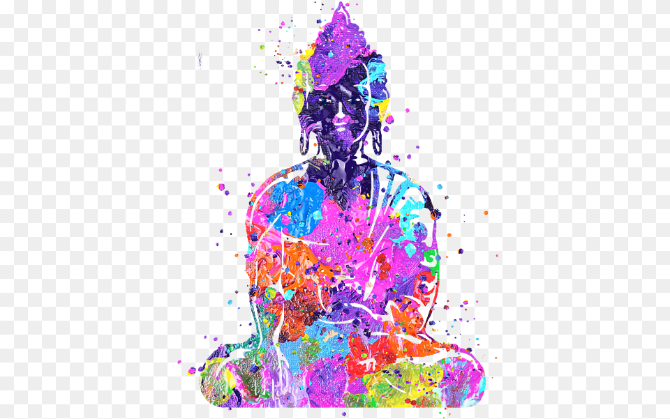 Buddha Art Iphone 7 Plus Case For Sale Buddha Art Water Colour, Modern Art, Purple, Graphics, Person Png