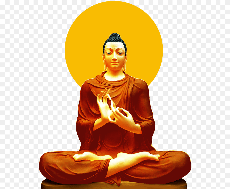 Buddha Background Gautama Transparent Lord Buddha, Adult, Art, Woman, Female Png Image
