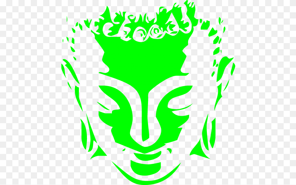 Buddha Black And White, Green, Person, Emblem, Symbol Png
