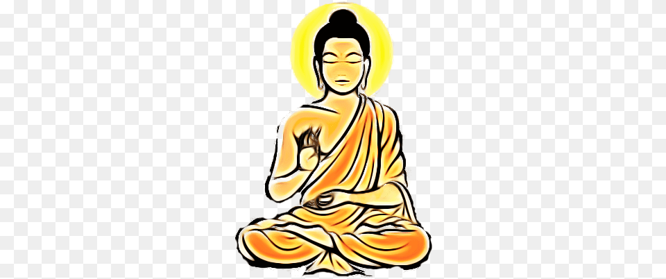 Buddha Clipart, Art, Prayer, Adult, Female Png