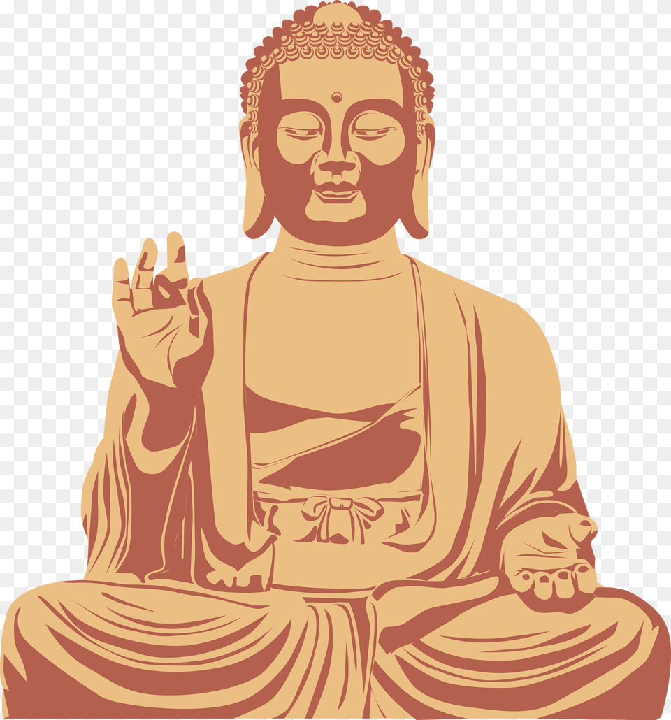 Buddha Clipart, Art, Prayer, Adult, Male Free Png