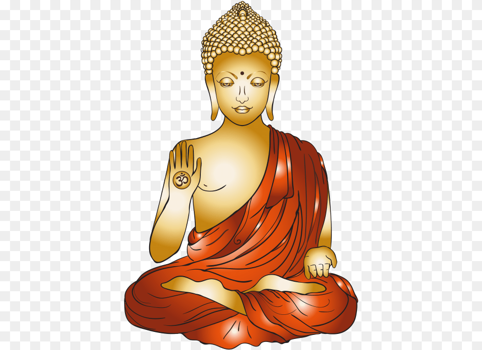 Buddha Clipart Golden Buddha, Art, Prayer, Adult, Female Free Transparent Png