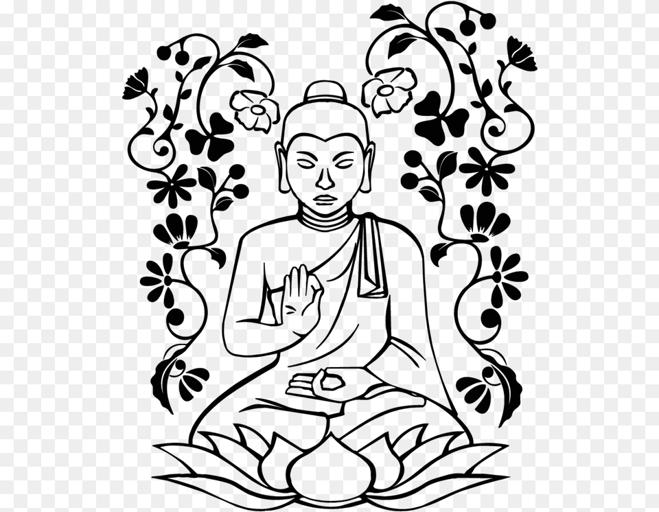 Buddha Drawing Easy Draw Buddha Step By Step, Art, Person Png