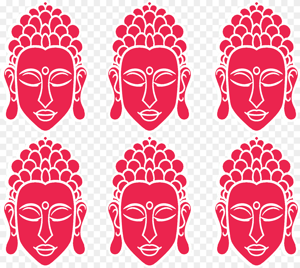 Buddha Face Vector Textile Print Illustration, Art, Prayer, Head, Person Png