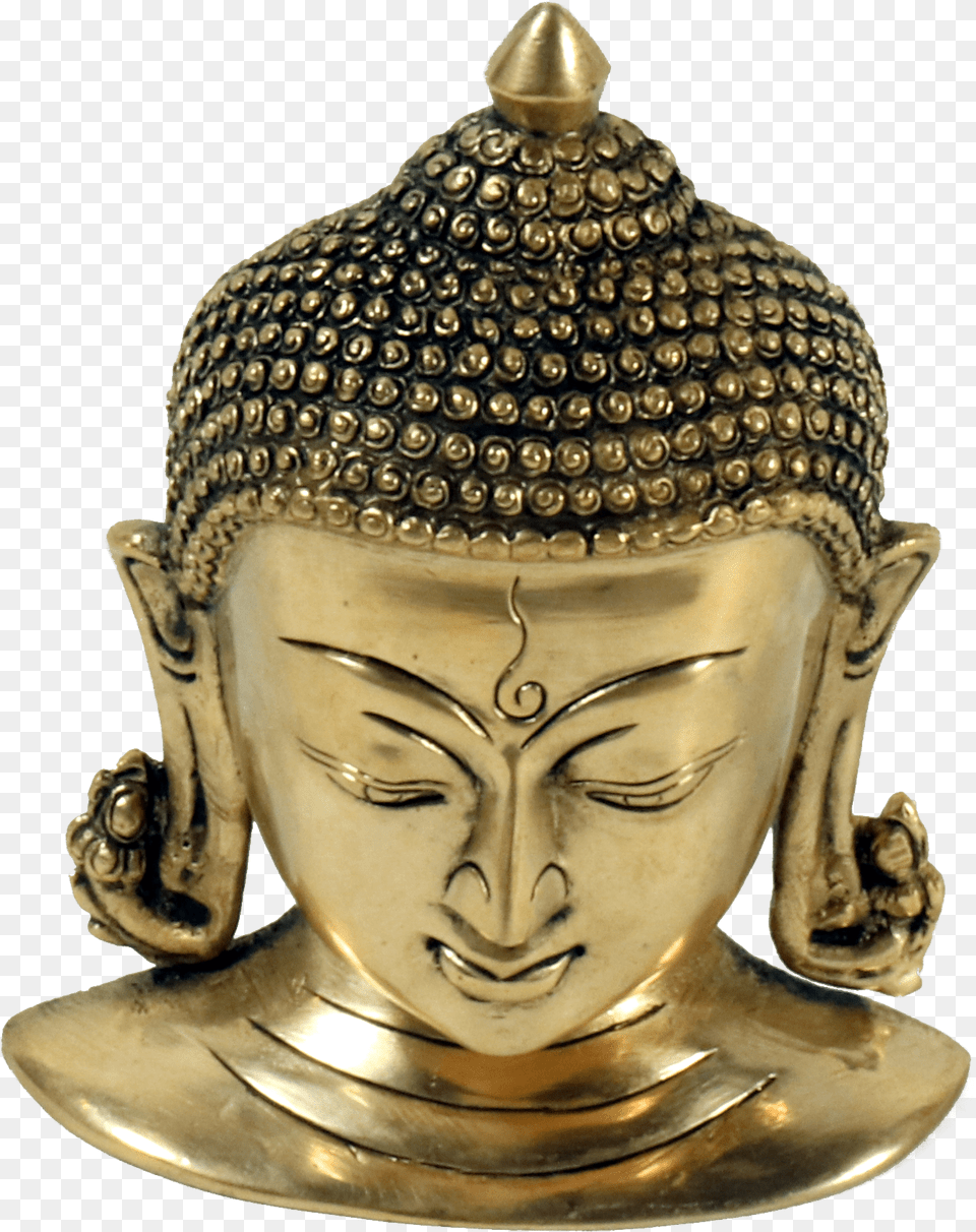 Buddha Head Brass Buddha Idol Buddhism, Art, Prayer, Person, Bronze Png Image