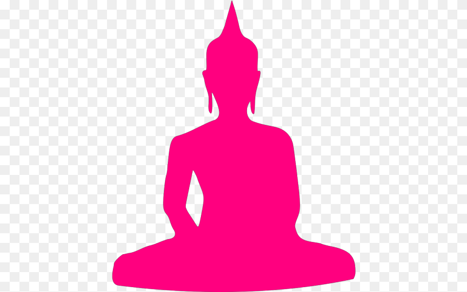 Buddha Images Icon Cliparts Buddha Clipart Pink, Silhouette, Adult, Female, Person Png Image