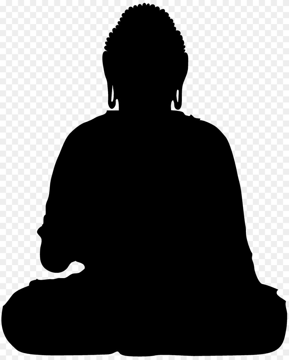 Buddha Silhouette, Adult, Male, Man, Person Free Transparent Png