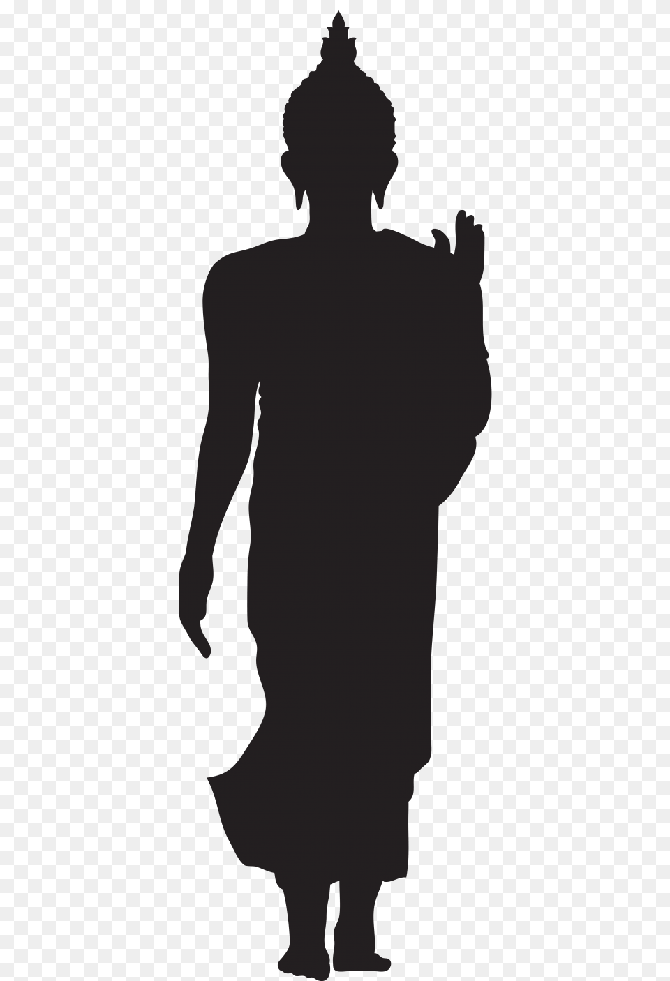 Buddha Silhouette Clip Art, Adult, Male, Man, Person Free Png