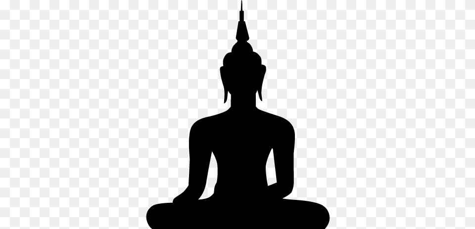 Buddha Silhouette Decal Buddha Silhouette, Adult, Male, Man, Person Free Png