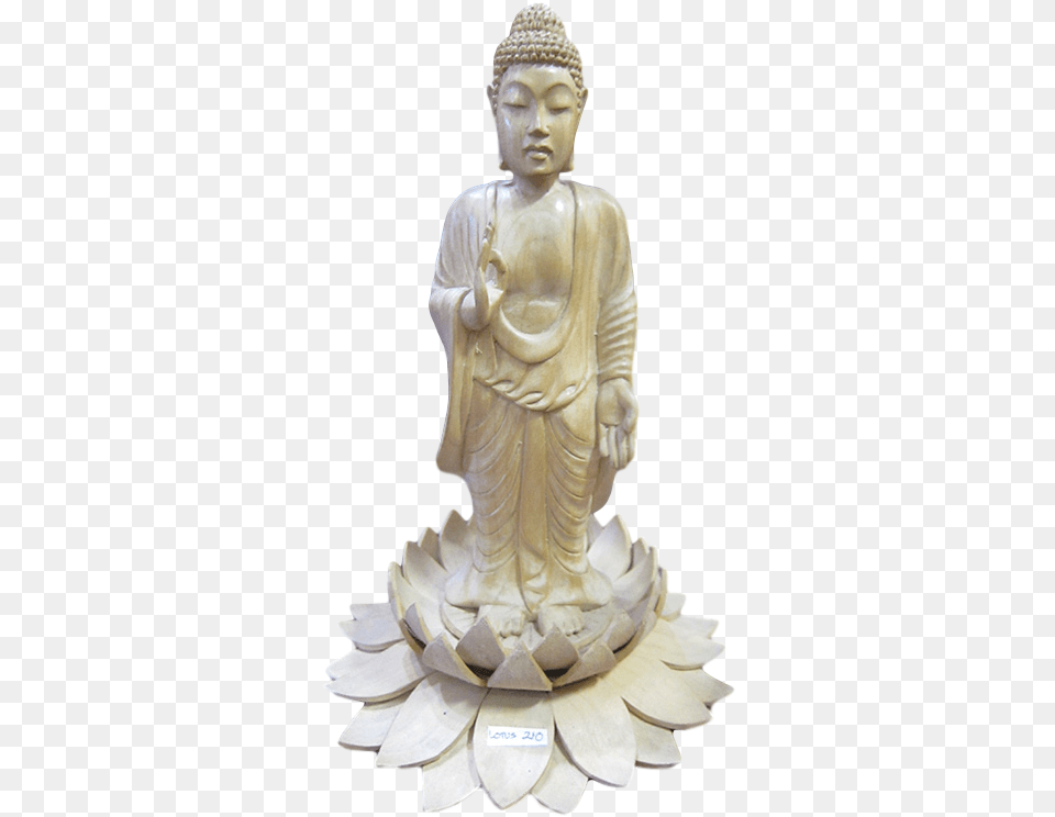 Buddha Standing On Lotus Gautama Buddha, Art, Person, Prayer, Figurine Free Png Download