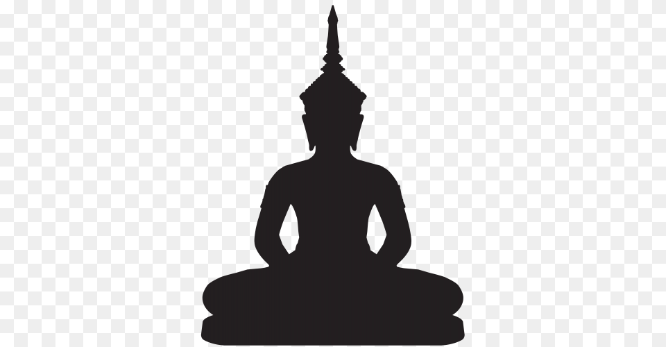 Buddha Statue Silhouette Clip Art, Person, Prayer Free Transparent Png
