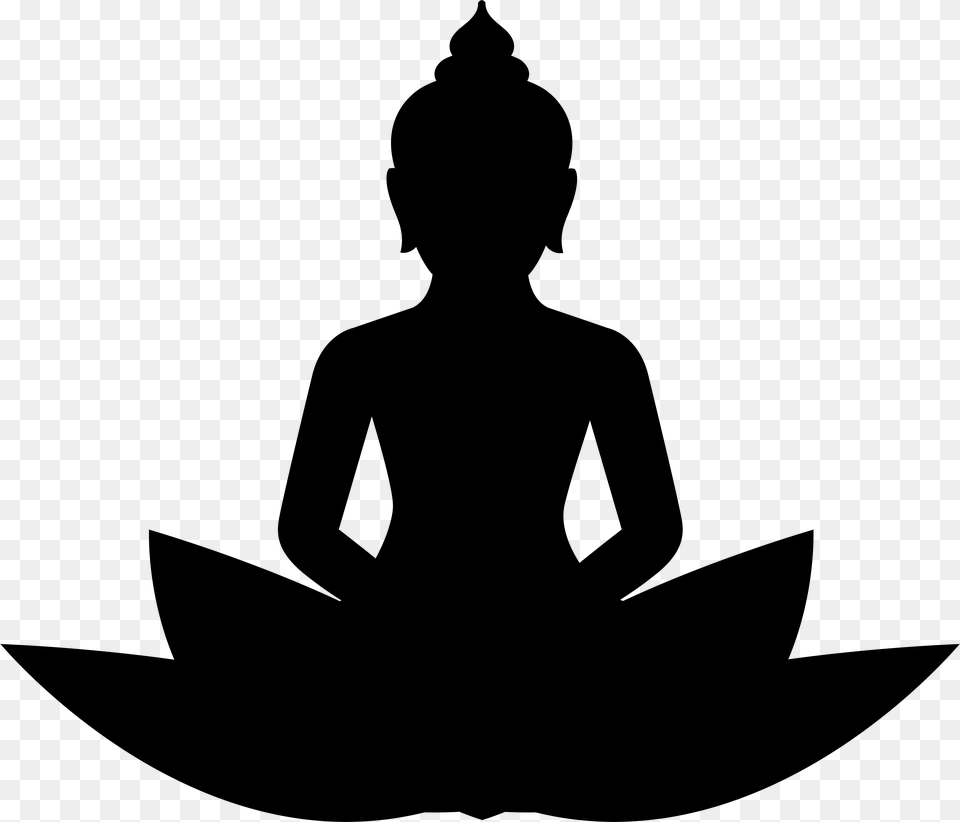 Buddhism Buddhist Meditation Clip Art Vector Graphics, Gray Png