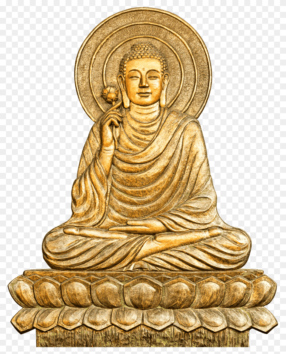 Buddhism Gold Statue, Art, Adult, Wedding, Person Free Transparent Png
