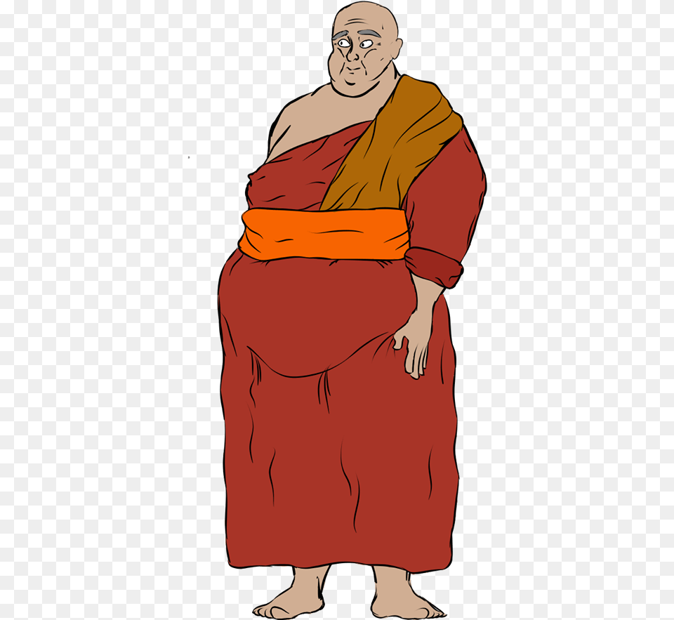 Buddhist Monk Joeysworldtour Sitting, Person, Adult, Male, Man Free Png Download