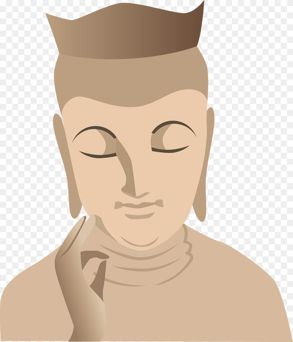 Buddhist Statue Hokan Miroku Statue Created In 7th Century Clipart, Art, Adult, Person, Man Free Png Download