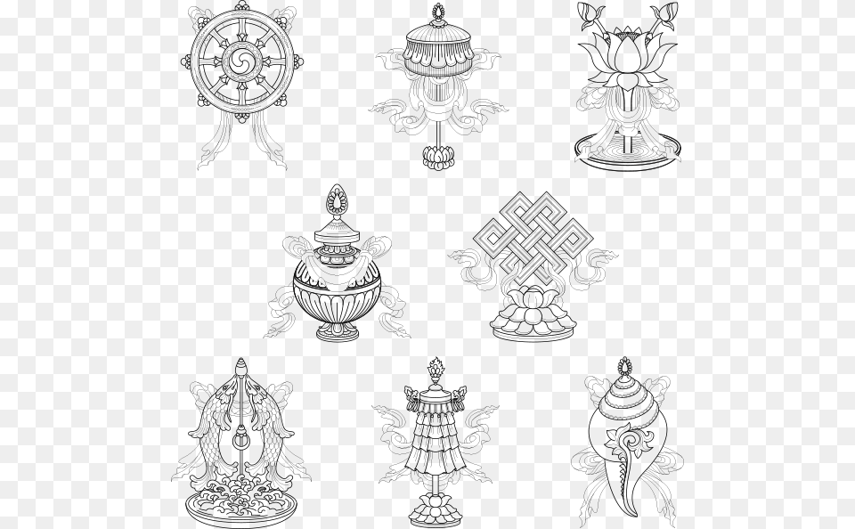 Buddhist Symbols, Lighting Free Png Download