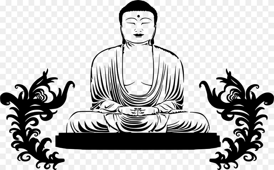 Buddhist Temple Clipart, Gray Png