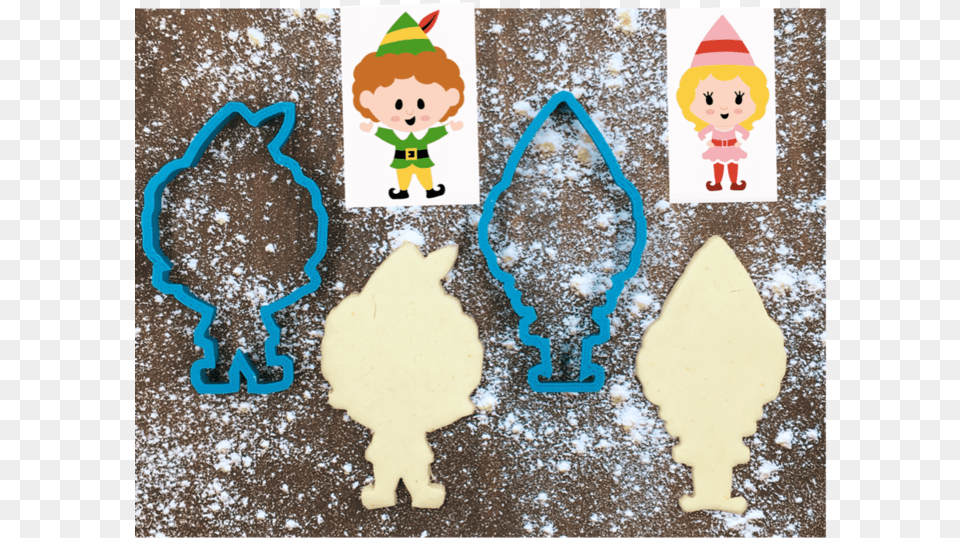 Buddy Amp Jovie The Elves Cookie Cutter Set Cookie Cutter, Person, Baby, Clothing, Hat Free Png