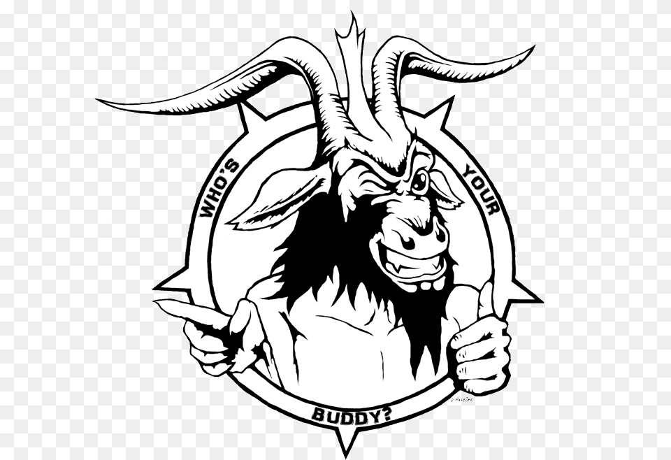 Buddy Baphomet Logo Illustration, Person, Book, Comics, Publication Free Png