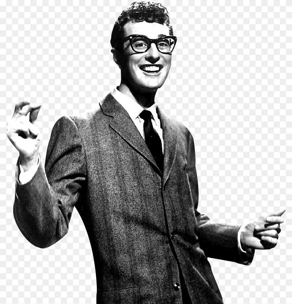 Buddy Holly 1950s, Portrait, Suit, Hand, Formal Wear Free Png