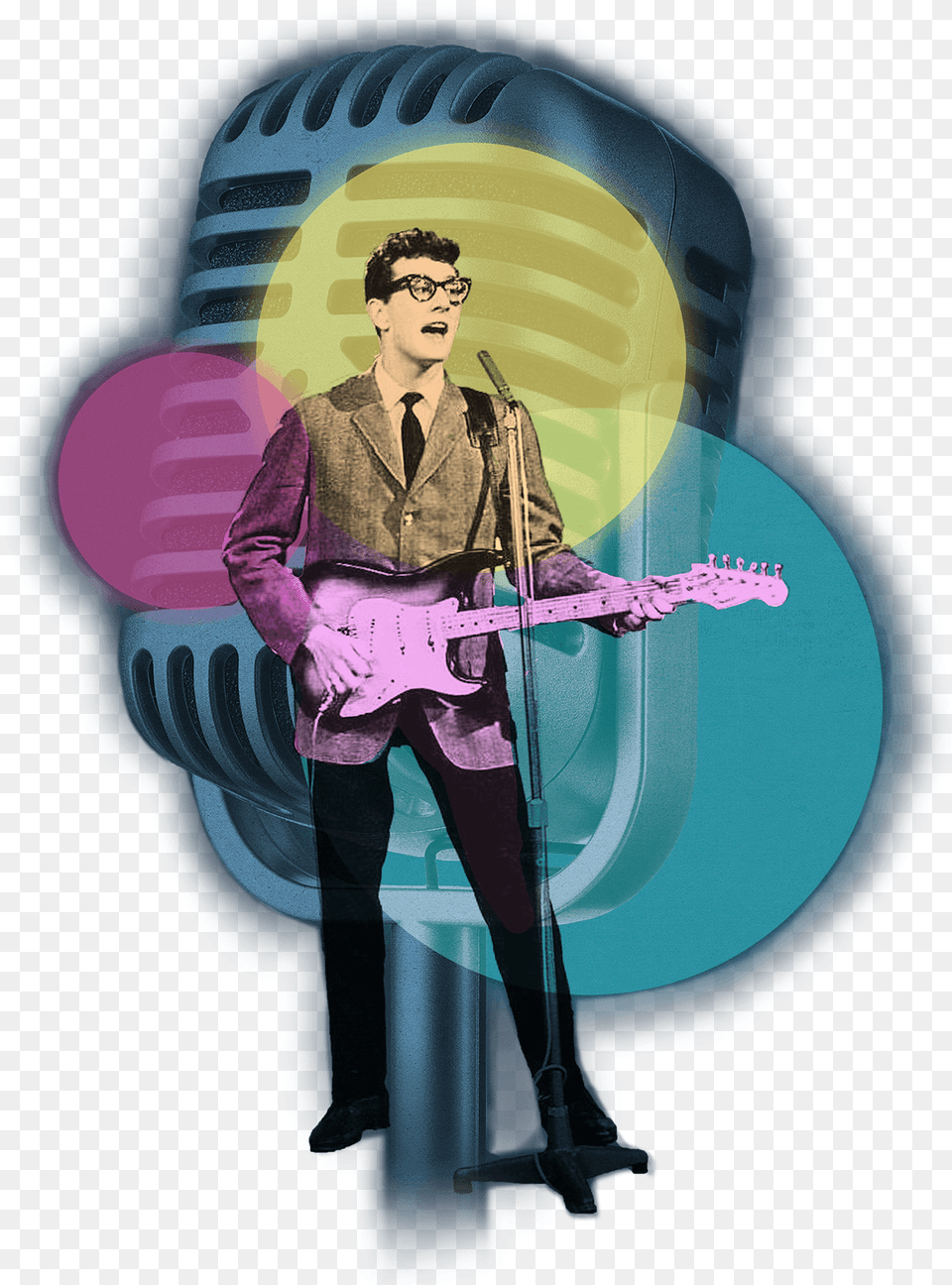 Buddy Holly Poster, Adult, Male, Man, Person Free Png Download