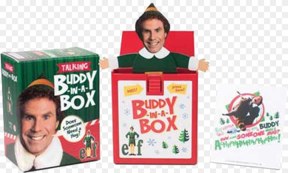 Buddy In A Box Elf Download Elf Talking Buddy In A Box Quotquotdoes Somebody Need A, Person, Face, Head, Adult Png Image